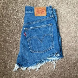 Levi’s 501 High Rise Denim Shorts